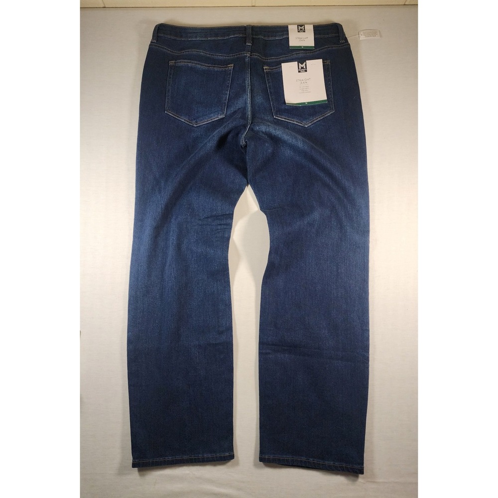 Members Mark Womens High Rise Straight Leg Jeans Dark Wash Blue Size 18 NWT - Picture 8 of 8